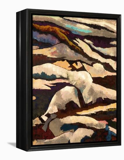 Mountain-Hyunah Kim-Framed Stretched Canvas