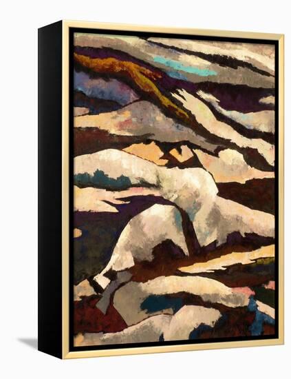 Mountain-Hyunah Kim-Framed Stretched Canvas