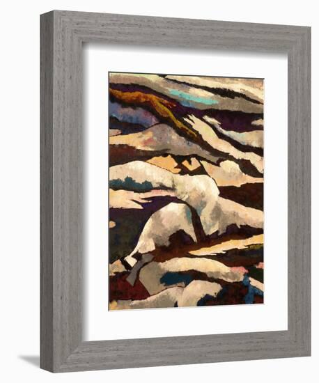 Mountain-Hyunah Kim-Framed Art Print