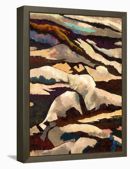 Mountain-Hyunah Kim-Framed Stretched Canvas