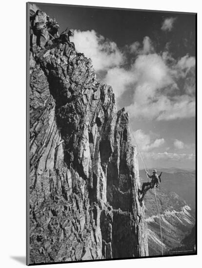 Mountaineer Students Training on Mountain-J^ R^ Eyerman-Mounted Photographic Print