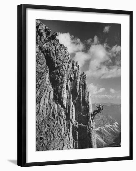 Mountaineer Students Training on Mountain-J^ R^ Eyerman-Framed Photographic Print
