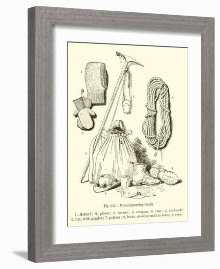 Mountaineering Outfit-null-Framed Giclee Print