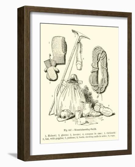 Mountaineering Outfit-null-Framed Giclee Print