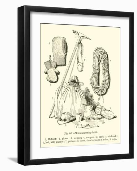 Mountaineering Outfit-null-Framed Giclee Print