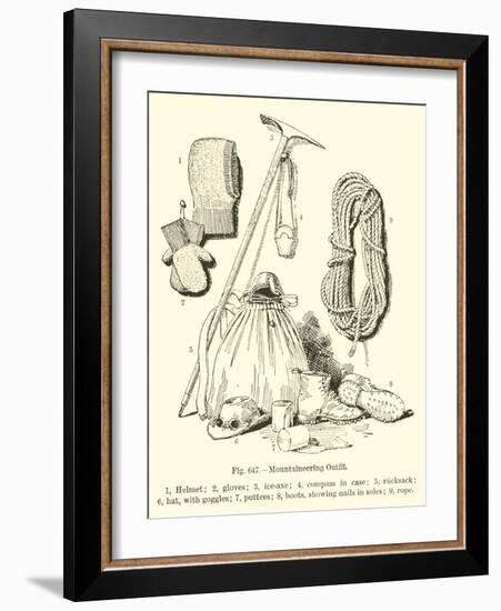 Mountaineering Outfit-null-Framed Giclee Print
