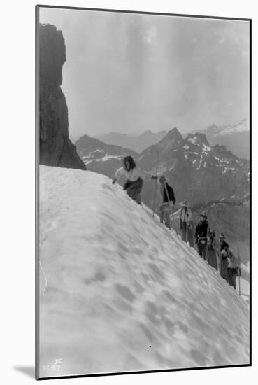 Mountaineers in the North Cascades, ca. 1909-Ashael Curtis-Mounted Giclee Print