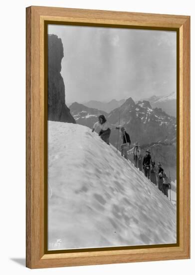 Mountaineers in the North Cascades, ca. 1909-Ashael Curtis-Framed Premier Image Canvas