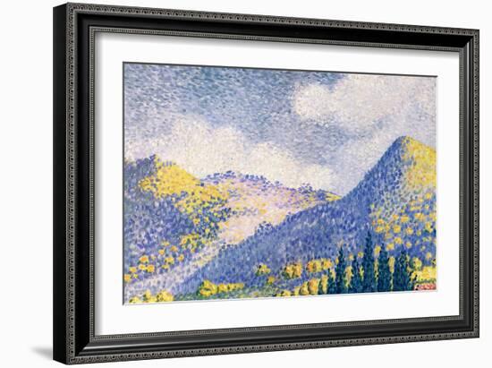 Mountainous Landscape, 1896-Henri-Edmond Cross-Framed Giclee Print