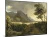 Mountainous Landscape Bathed in the Sea; the Rainbow-Pierre Henri de Valenciennes-Mounted Giclee Print