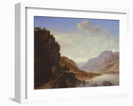 Mountainous River Landscape-Herman the Younger Saftleven-Framed Giclee Print