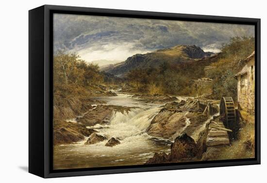 Mountainous Rocky Landscape with Stream and Watermill-Benjamin Williams Leader-Framed Premier Image Canvas