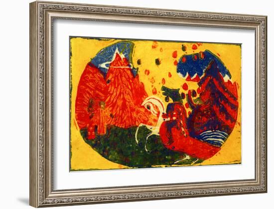 Mountains, 1911-Wassily Kandinsky-Framed Giclee Print