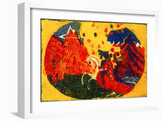 Mountains, 1911-Wassily Kandinsky-Framed Giclee Print