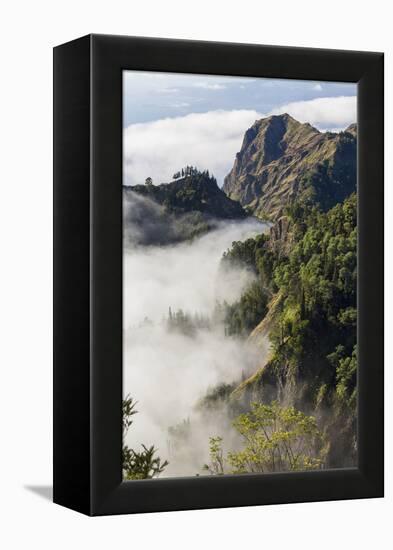 Mountains Above the Clouds, Santo Antao, Cape Verde-Peter Adams-Framed Premier Image Canvas