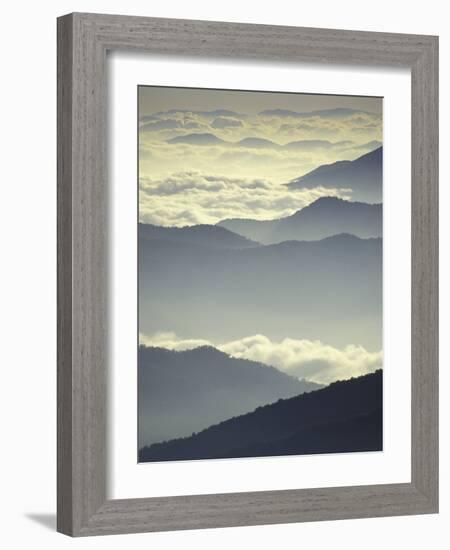 Mountains and Clouds, Tennessee, USA-Adam Jones-Framed Photographic Print