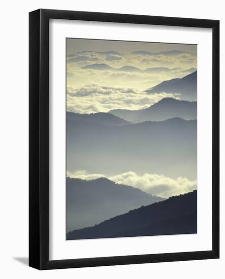 Mountains and Clouds, Tennessee, USA-Adam Jones-Framed Photographic Print