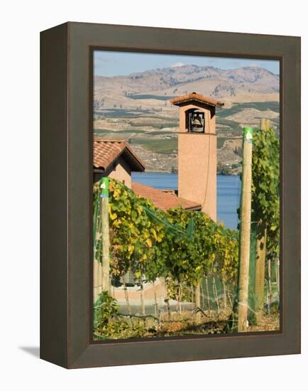 Mountains and Lake Chelan, Columbia Valley Appellation, Washington, USA-Janis Miglavs-Framed Premier Image Canvas