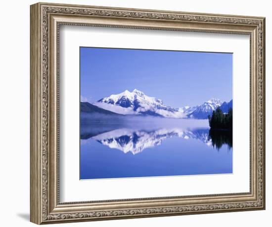 Mountains and Lake McDonald-Steve Terrill-Framed Photographic Print