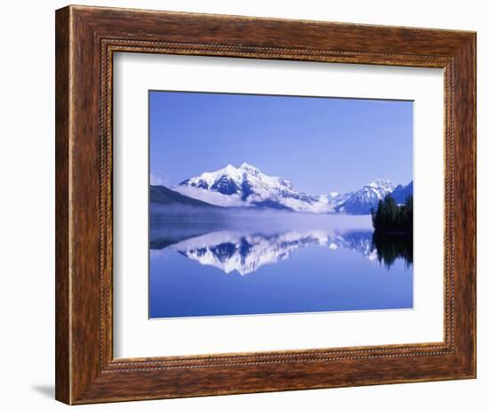 Mountains and Lake McDonald-Steve Terrill-Framed Photographic Print