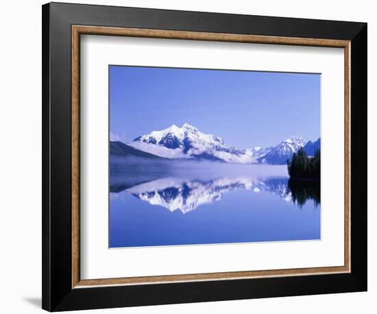 Mountains and Lake McDonald-Steve Terrill-Framed Photographic Print