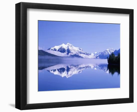 Mountains and Lake McDonald-Steve Terrill-Framed Photographic Print