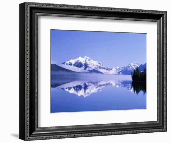 Mountains and Lake McDonald-Steve Terrill-Framed Photographic Print