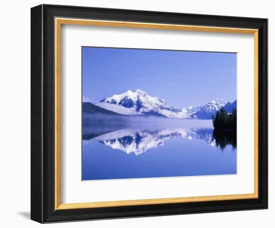 Mountains and Lake McDonald-Steve Terrill-Framed Photographic Print