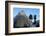 Mountains and Palm Trees along Fjord-Paul Souders-Framed Photographic Print