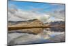 Mountains and reflections in a lake, near Hofn, southeast Iceland, Polar Regions-Nigel Hicks-Mounted Photographic Print