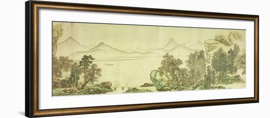 Mountains and River Without End (Part 2)-Cai Jia-Framed Giclee Print