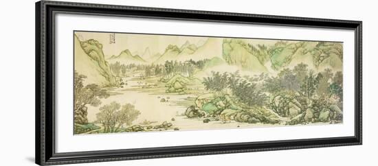 Mountains and River Without End (Part 3)-Cai Jia-Framed Giclee Print