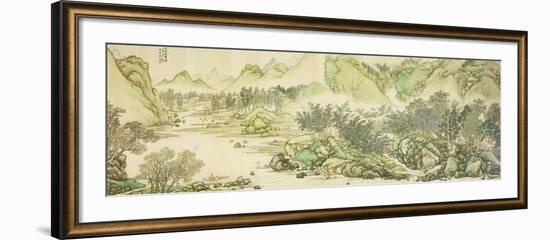 Mountains and River Without End (Part 3)-Cai Jia-Framed Giclee Print