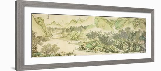 Mountains and River Without End (Part 3)-Cai Jia-Framed Giclee Print