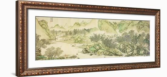 Mountains and River Without End (Part 3)-Cai Jia-Framed Giclee Print