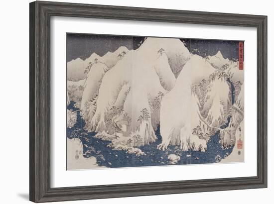 Mountains and Rivers of Kiso, 1857-Hashiguchi Goyo-Framed Giclee Print