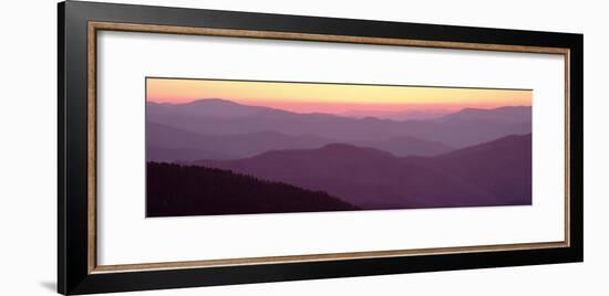 Mountains at Dawn, Clingman's Dome, Great Smoky Mountains National Park, North Carolina, USA-null-Framed Photographic Print