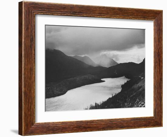 Mountains at Sunset-Fritz Goro-Framed Photographic Print