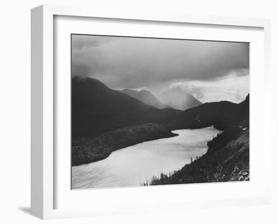 Mountains at Sunset-Fritz Goro-Framed Photographic Print