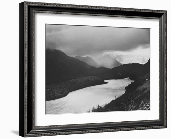 Mountains at Sunset-Fritz Goro-Framed Photographic Print