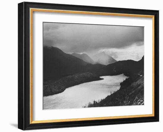 Mountains at Sunset-Fritz Goro-Framed Photographic Print