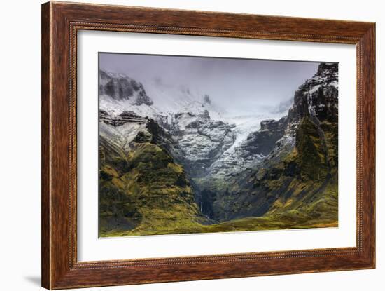 Mountains below the Vatnajokull glacier near Hofn, Iceland, Polar Regions-Alex Robinson-Framed Photographic Print