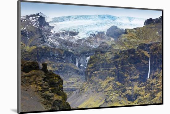 Mountains below the Vatnajokull glacier near Hofn, Iceland, Polar Regions-Alex Robinson-Mounted Photographic Print