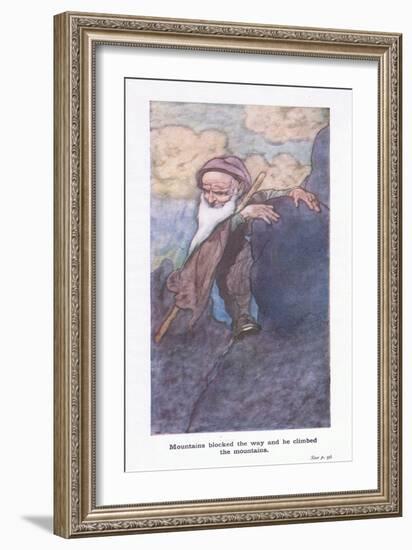 Mountains Blocked the Way and He Climed the Mountains-Charles Robinson-Framed Giclee Print