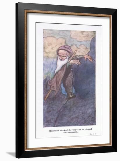 Mountains Blocked the Way and He Climed the Mountains-Charles Robinson-Framed Giclee Print