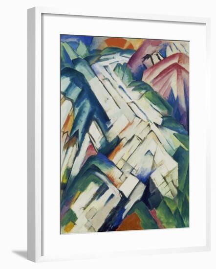 Mountains (Formerly Landscape), 1911/12-Franz Marc-Framed Giclee Print