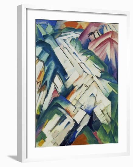 Mountains (Formerly Landscape), 1911/12-Franz Marc-Framed Giclee Print