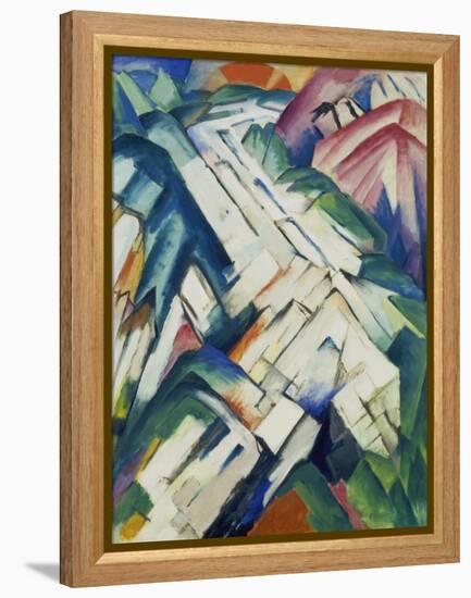 Mountains (Formerly Landscape), 1911/12-Franz Marc-Framed Premier Image Canvas