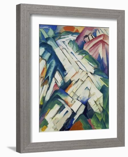 Mountains (Formerly Landscape), 1911/12-Franz Marc-Framed Giclee Print