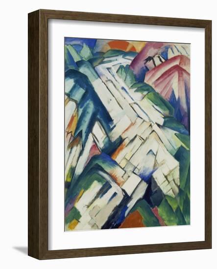 Mountains (Formerly Landscape), 1911/12-Franz Marc-Framed Giclee Print